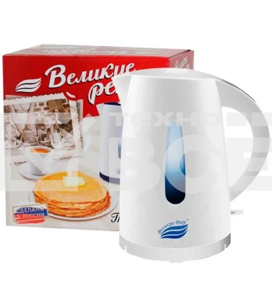 Чайник электрический Великие Реки Томь-1 белый