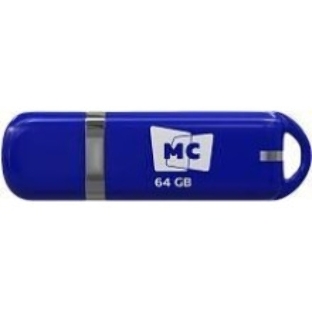 Флешка USB MORE CHOICE МФБ64 Blue (4620202558749), 64GB, USB 2.0, R/W 15/6, синий