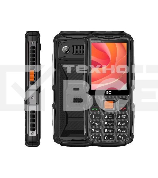 Мобильный телефон BQ 2830L Tank Connect Max черный/серый
