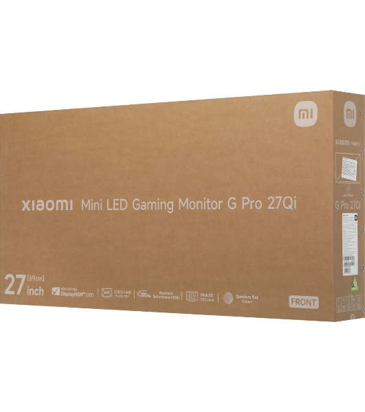 Монитор 27' Xiaomi G Pro 27Qi 2026 c поворотом экрана (IPS,2560x1440, 180Hz, 1 ms, 178°/178°, 2000 cd/m, 1000:1, +2xHDMI