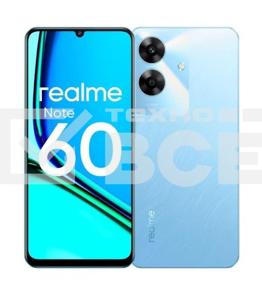 Смартфон Realme Note 60, 4/128Gb, голубой