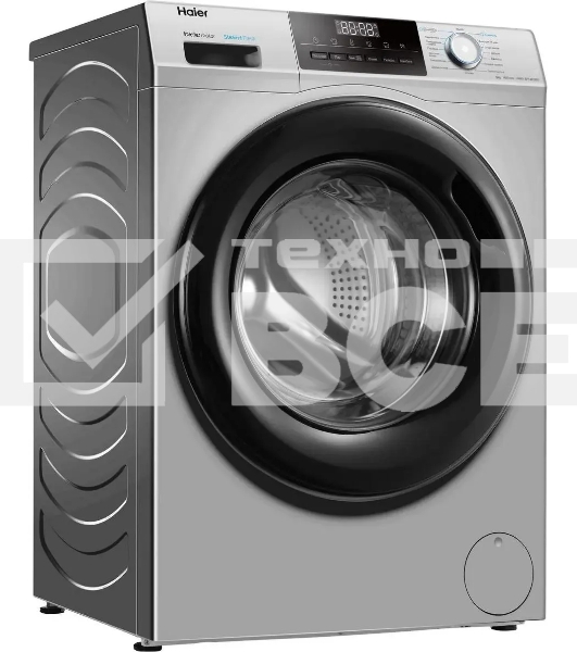 Стиральная машина Haier HW90-BP14929BS серебристый, загрузка фронтальная 9 кг, 1400 об/мин, класс: A+++