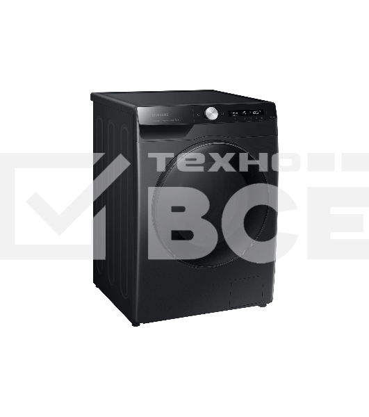 Стиральная машина Samsung WW80AG6L28BB черный, загрузка фронтальная 8 кг, 1200 об/мин, класс: A+++