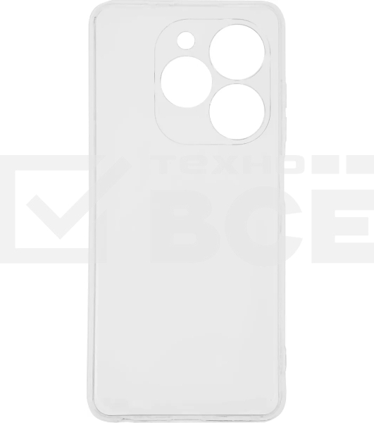Чехол (клип-кейс) BoraSCO для Tecno Spark 20C 72689 прозрачный