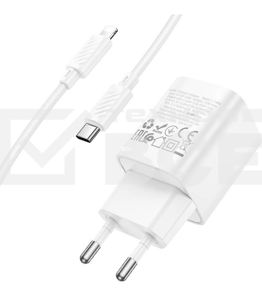 Сетевое зарядное устройство HOCO C148Aai 1Type-C PD 30W, белый