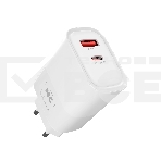 Сетевое зарядное устройство MORE CHOICE NC82a 1USB+1Type-C 3.0A PD 35W+QC3.0 для Type-C Type-C, белый, фото 1