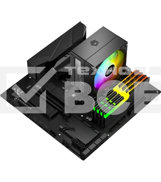 Кулер Cooler ID-Cooling SE-903-XT V2 ARGb LGA1851/1700/1200/115X/AM5/AM4 (TDP 150W, PWM, 3 тепл.трубки прямого контакта, FAN 100мм, Addressable RGb LED) RET