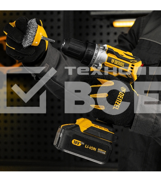 Щетка для дрели Denzel 65 мм, чашка, со шпилькой, нержавеющая витая проволока