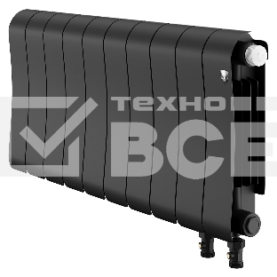 Радиатор биметаллический Royal Thermo Infinity 300 Noir Sable VR80 - 10 секц.