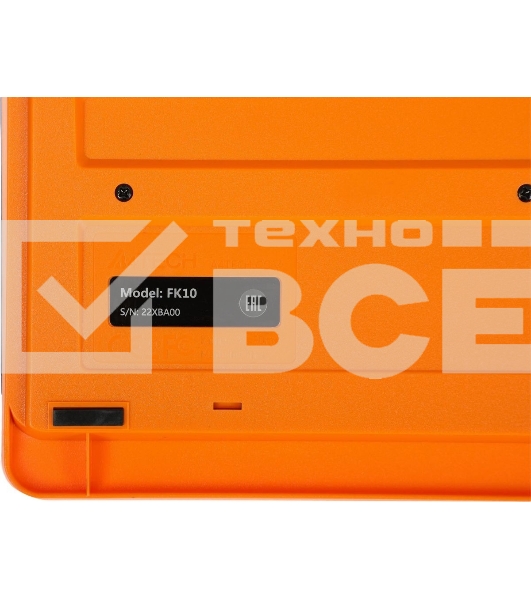 Комплект клавиатура+мышь A4Tech FStyler F1010 проводной, USB, 1600 DPI, чёрный/оранжевый