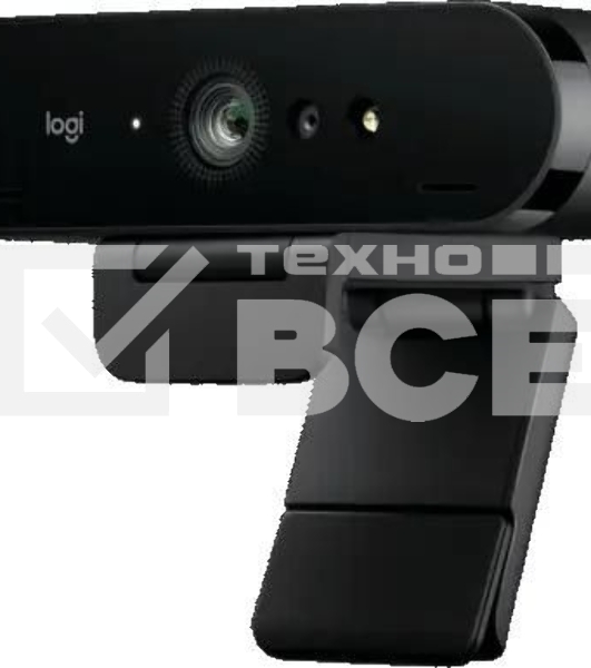 Камера Web Logitech BRIO черный 13Mpix (4096x2160) USB3.0 с микрофоном (960-001725)