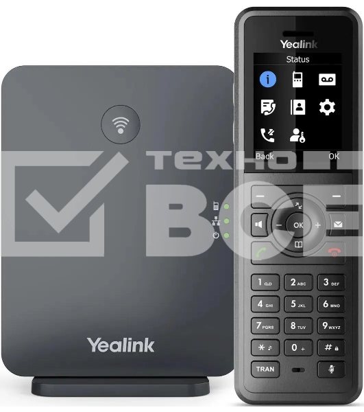 Телефон SIP Yealink W77P черный