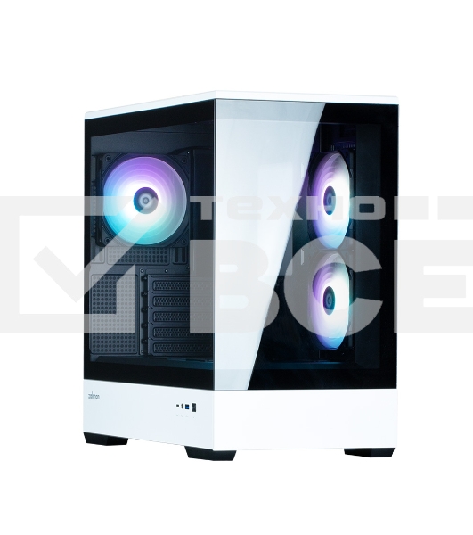 Компьютерный корпус ZALMAN P30 BW, MATX, BLACK/WHITE, WINDOW, 2x3.5
