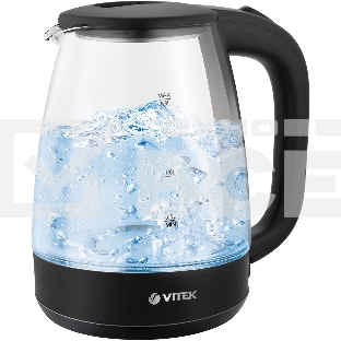 Чайник электрический Vitek VT-7004 1.8л. 1850Вт разноцветный корпус: стекло/пластик