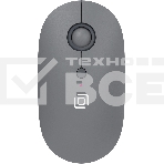 Мышь беспроводная Oklick 409MW графитовый, 1600 dpi, радиоканал, Bluetooth, USB, кнопки - 4, фото 1