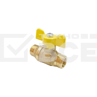 Кран шаровой для газа VALFEX 11Б27фтМ 3/4' НН ручка бабочка