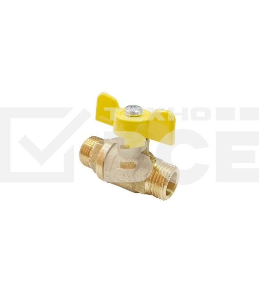 Кран шаровой для газа VALFEX 11Б27фтМ 3/4' НН ручка бабочка