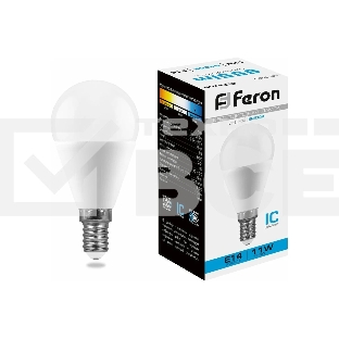 Лампа светодиодная FERON LB-750 (25948) 11W 230V E14 6400K