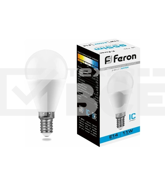 Лампа светодиодная FERON LB-750 (25948) 11W 230V E14 6400K