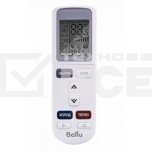 Блок внутренний сплит-системы Ballu BSGRI/in-12HN8_22Y инвертор, 12000 BTU, 32 м², 26 дБ, охлаждение, обогрев, осушение, белый (строго с арт 10441994)