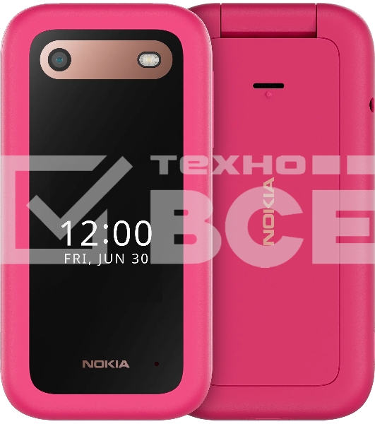 Мобильный телефон Nokia 2660 TA-1469 DS Pop розовый