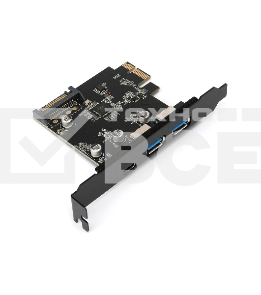 Контроллер USB 3.1 Gembird SPCR-03 в разъем PCI-e, 2xUSB-A + 1xType-C