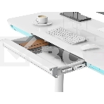 Стол для компьютера Cactus CS-EGD-WT-LED столешница закаленное стекло, белый каркас белый, фото16