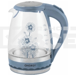 Чайник электрический Energy E-279 стеклянный, 1.5л, синий,1850-2200 Вт, (в уп. 6 шт)