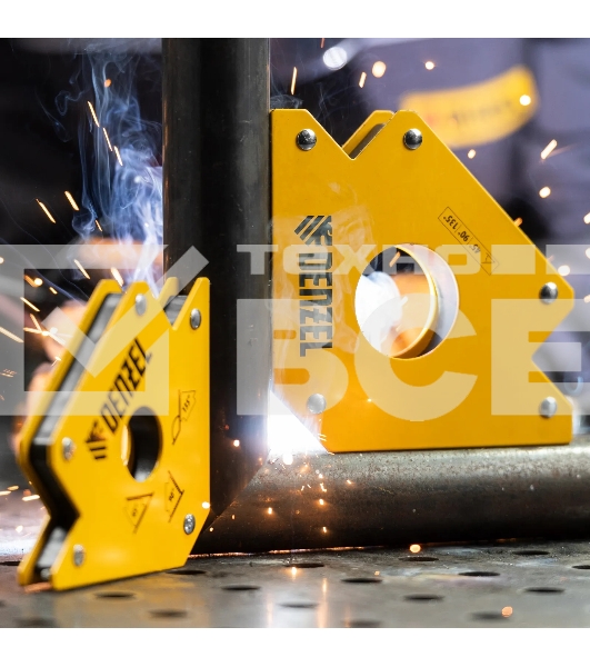 Фиксатор магнитный Denzel для сварочных работ усилие 75 LB