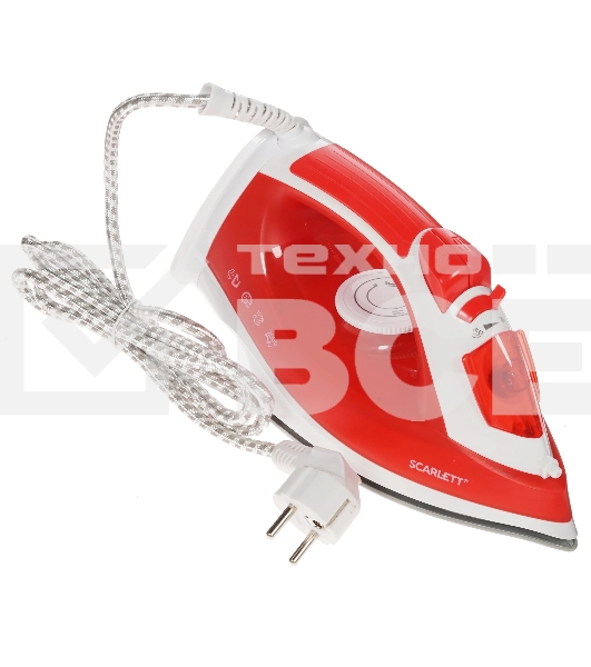 Утюг Scarlett SC-SI30P15 красный, 2000 Вт
