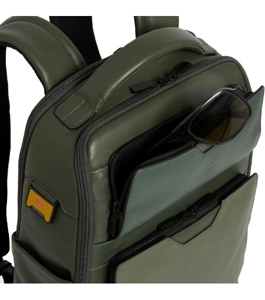 Рюкзак мужской Piquadro Ael CA6923S142/VE зеленый тимьяновый кожа