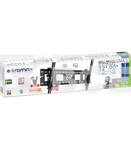 Кронштейн для телевизора Kromax STAR-2 черный 32