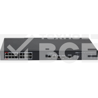 Коммутатор Dahua DH-S4220-16GT-190 (L2) 16x1Гбит/с 2SFP 16PoE 190W управляемый