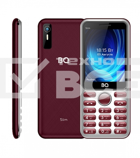 Мобильный телефон BQ 2833 Slim красный