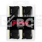 Оперативная память Kingston Fury Beast, DDR4, 32GB (4x8GB), 2666MHz, CL16, с радиаторами, RGB, черный, фото2