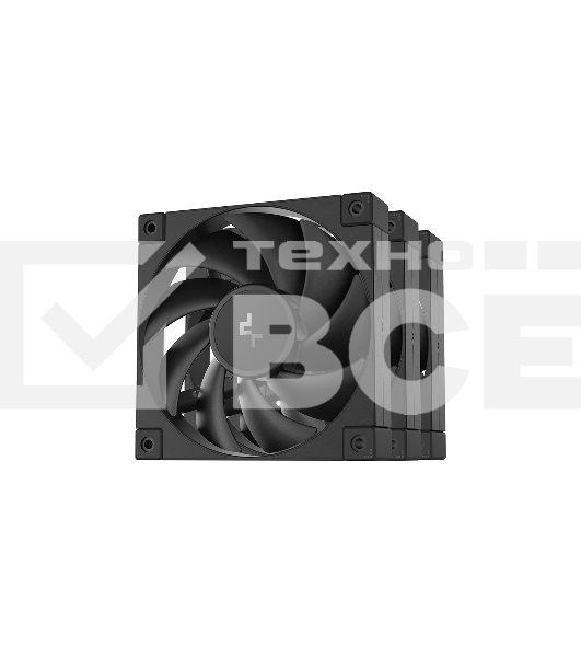 Комплект вентиляторов для корпуса DEEPCOOL FD12-3 IN 1 черный, 120 мм, 2050 об/мин, 27.6 дБ, 4 pin