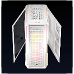 Компьютерный корпус без блока питания Case Corsair iCUE LINK 5000T LX RGB, Midi-Tower, TG, 3x120мм RGB, 4xUSB-A 3.2, 1xUSB 3.2 Type-C, E-ATX, ATX, mATX, mITX White, фото2