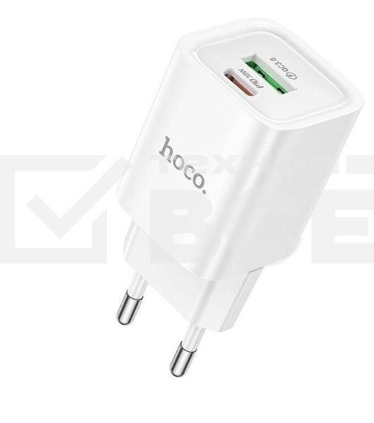 Сетевое зарядное устройство HOCO C149A 1USB+1Type-C 3.0A PD 30W+QC3.0, белый
