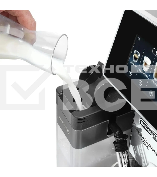 Кофемашина DeLonghi ECAM610.55.SB 1450Вт черный/серебристый