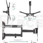 Кронштейн для телевизора Arm media LCD-404 new черный, 26'-55', max 30 кг, VESA 400x400 мм, фото7