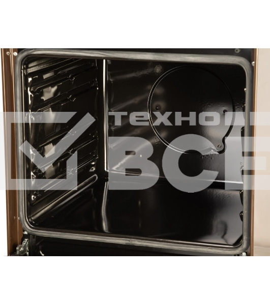 Плита электрическая Hansa FCEB53000 коричневый, конфорок 4 шт, духовка 69 л, 50 см x 85 см x 60 см