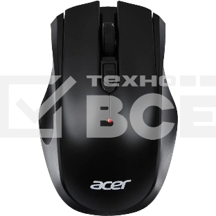 Мышь беспроводная Acer OMR030 черный, 1600 dpi, радиоканал, USB, кнопки - 4