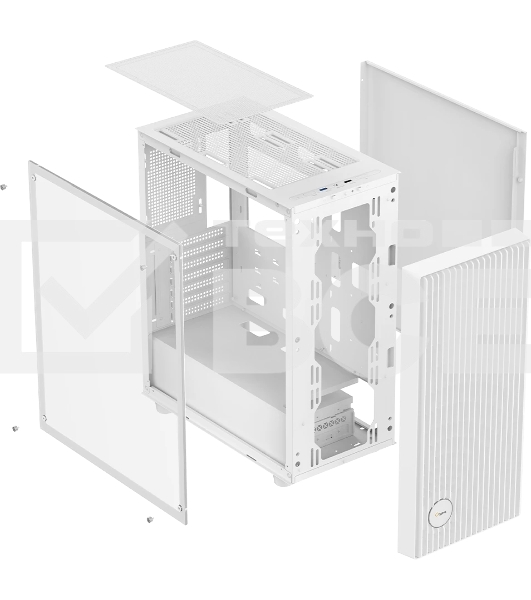 Корпус Ocypus Gamma C70 WH, Midi-Tower, белый