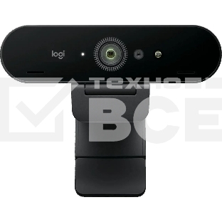 Камера Web Logitech BRIO черный 13Mpix (4096x2160) USB3.0 с микрофоном (960-001725)