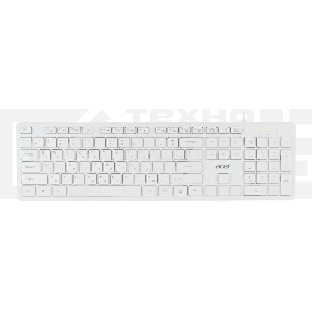 Клавиатура Acer OKW123 проводная, USB, белый