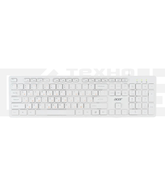 Клавиатура Acer OKW123 проводная, USB, белый