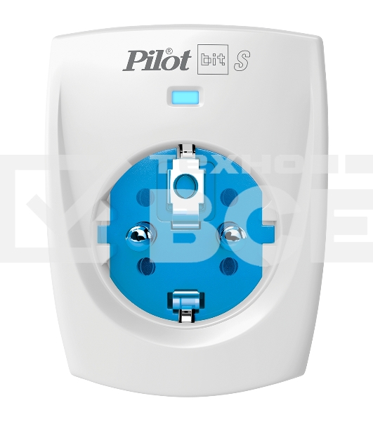 Сетевой фильтр ZIS PILOT BIT S, 1 розетка, 16А/3,5кВт, св.серый