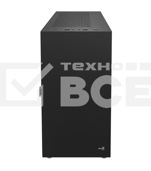 Компьютерный корпус Aerocool / Formula CS-111-G-BK-v1 (mATX, 0.5мм, стекло, USB 3.0 x1, USB 2.0 x2, 1x 12cm Black Fan)
