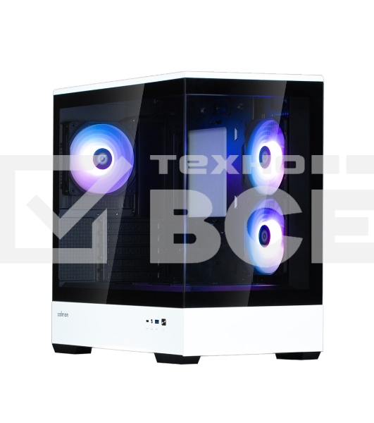 Компьютерный корпус ZALMAN P30 BW, MATX, BLACK/WHITE, WINDOW, 2x3.5