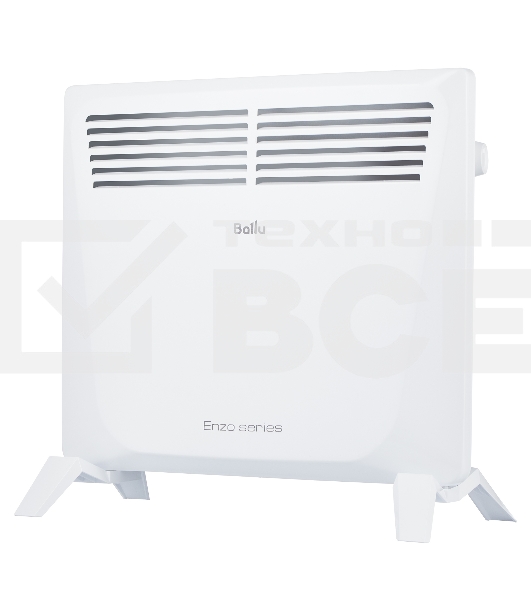 Конвектор Ballu Enzo BEC/EZMR-1000 белый, 1000 Вт, 15 м2, термостат (Боковое управление)